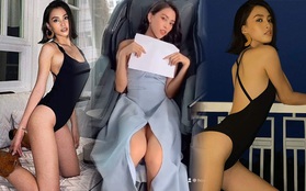 Tiểu Vy gần đây táo bạo thật đấy: Ảnh nào cũng uốn éo nóng bỏng, ăn mặc sexy còn bị soi dáng ngồi "tơ hơ" kém duyên