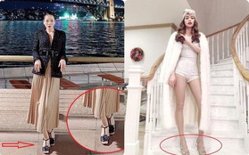 Đi vào vết xe đổ của Hà Hồ, Lệ Quyên diện sandals Chanel mất điểm hình ảnh chỉ vì chi tiết này