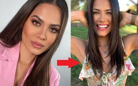 Nhan sắc khác "một trời một vực" của Miss Universe 2020 khi chuyển từ makeup đậm sang nhạt hơn