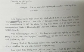 Một lớp học phải nghỉ tự cách ly tại nhà vì có học viên là F1