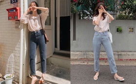 Kiểu quần jeans dễ mặc hơn skinny jeans, không hay dìm dáng như quần ống rộng nên xứng đáng để đầu tư