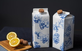 Bình đựng sữa làm bằng sứ, giá bán gần 2 triệu/chiếc
