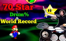 Game thủ chơi Mario bằng trống thay cho tay cầm, chỉ gần 1,5 tiếng đã "phá đảo"