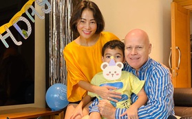 Thu Minh và ông xã ngoại quốc mừng sinh nhật con trai, ai ngờ nhóc tỳ lai mới 6 tuổi mà đã có tính cách đặc biệt thế này!