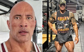 The Rock gây sốt khi khoe body ở tuổi 49, sự chú ý đổ dồn về bộ đùi chằng chịt "dây điện"