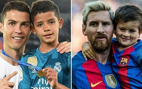 Éo le chuyện con nhà cầu thủ: Con trai Messi là fan cứng của Ronaldo, quý tử nhà Ronaldo lại mê tít Messi