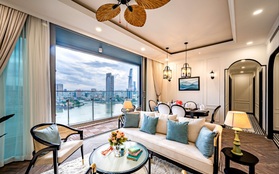 Căn hộ Indochine ăn điểm với cách phối màu cực tinh tế, phòng ngủ chuẩn khách sạn 5 sao với view "đỉnh"