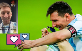 Khi Messi bước lên bục vinh quang, anh dùng điện thoại gì để gọi cho vợ?