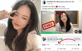 "Khum" tin nổi: Cô giáo Minh Thu "pha-ke" hút hơn 10.000 người xem livestream, gần 300.000 bình luận