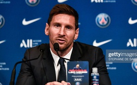 Messi họp báo ra mắt Paris Saint-Germain: "Tôi đến đây để giành mọi danh hiệu"