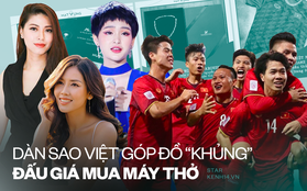 BTV Ngọc Trinh góp đồng hồ giá khủng, 1 Hoa hậu cùng dàn sao khủng livestream đấu giá mua máy thở tặng bệnh viện