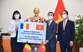 Romania tặng 300 ngàn liều vắc-xin AstraZeneca cho Việt Nam