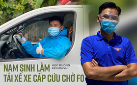 Nam sinh tình nguyện làm tài xế cấp cứu chở F0, có ngày chở cả trăm ca: "Lái xe thì dễ nhưng lái xe cấp cứu lại là 1 chuyện khác!"