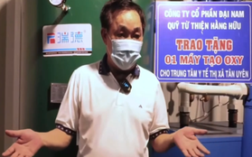 CEO Đại Nam Huỳnh Uy Dũng tặng "vùng đỏ" máy tạo oxy: "Không để thiếu 1 bình oxy phục vụ F0"