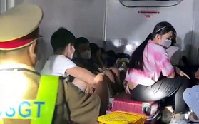Nhét 15 người, cả trẻ em trong thùng xe đông lạnh để "thông chốt" về quê