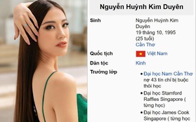 Vướng lùm xùm học vấn, Á hậu Kim Duyên lập tức bị thay đổi thông tin trên Wikipedia, nội dung lại cực kỳ trớ trêu!