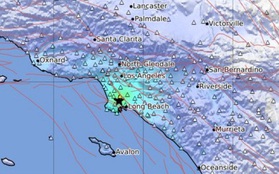 Động đất mạnh 4,3 độ làm rung chuyển khu vực Los Angeles
