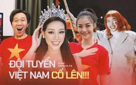 Cả showbiz Việt tiếp lửa cho tuyển Việt Nam trước giờ G: Anh Đức chuẩn bị "mồi ngon" sẵn sàng, hội Hoa hậu chiếm spotlight