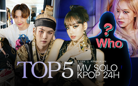 Top 5 MV solo view khủng nhất Kpop sau 24h ra mắt: Ngoài BLACKPINK và BTS còn có một cái tên cực đình đám!