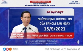 Buổi livestream đặc biệt có sự tham gia của chủ tịch Phan Văn Mãi đạt kỷ lục về số người xem và chia sẻ
