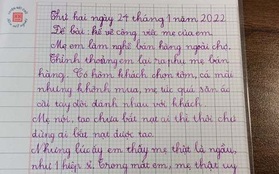 Bài văn miêu tả công việc của học sinh lớp 2 gây “sốc”, mẹ đọc xong cũng “ngại chín mặt”