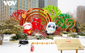 Đường phố Bắc Kinh trang hoàng rực rỡ đón Tết Nhâm Dần và Olympic mùa Đông