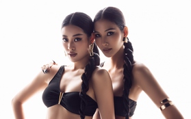 Hoa hậu Khánh Vân và Á hậu Hoàng Thùy "đọ dáng" nóng bỏng trong bộ ảnh bikini mới