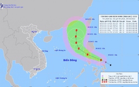 Bão Nalgae tiến gần Biển Đông, tiếp tục mạnh thêm