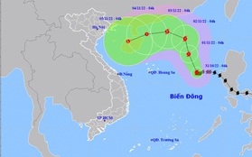 Bão số 7 giật cấp 12 cách quần đảo Hoàng Sa 590km, đang mạnh dần lên