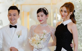 Lan Khuê và sao Việt đổ bộ tiệc cưới của Hoa hậu Ngân Anh, 1 nhân vật trong dàn phụ dâu gây bất ngờ
