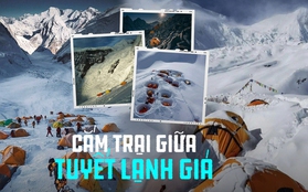 Cắm trại ngay giữa hố tuyết tại Nepal, trải nghiệm có 1-0-2 trong hành trình chinh phục đỉnh Everest