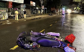 2 xe máy đâm nhau, 1 người chết, 3 người bị thương