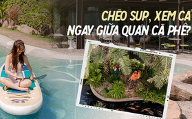 2 quán cà phê không gian độc - lạ tại quận 2: Có cả ốc đảo, hồ bơi xịn như khu nghỉ dưỡng