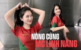 Nóng cùng MC Linh Nắng, diện áo Bồ Đào Nha, sẵn sàng cháy cùng "anh Bảy" tại mùa World Cup năm nay