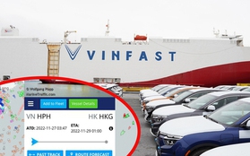 Cập nhật hành trình tàu chở lô VinFast VF 8: Vận tốc 27 km/h, đang trên đường tới Hồng Kông