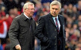 Trận thắng của Real Madrid giúp HLV Ancelotti "soán ngôi" Sir Alex