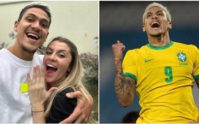 Tuyển thủ Brazil cầu hôn bạn gái trong ngày đi World Cup