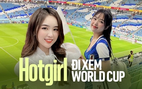 Hot girl Việt đi xem World Cup, "mặc áo đội nào là đội đó về nước": Tốn một khoản kha khá, vẫn chưa mặc hết màu áo