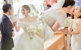 Váy cưới của Khánh Thi thiết kế gợi cảm và tinh tế nhờ một chi tiết