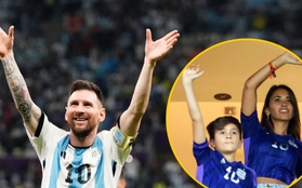 Trang giấy kín chữ viết tay của con trai tiếp lửa cho Messi trước chung kết