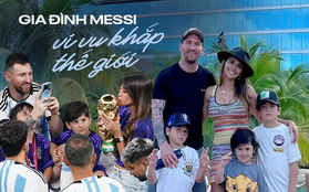 Không những đồng hành trên sân cỏ, gia đình Messi còn luôn bên nhau trong mọi chuyến du lịch vòng quanh thế giới