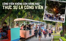 Cảnh nhộn nhịp cuối tuần sau khi hàng rào công viên Thống Nhất được gỡ bỏ: Người dân phấn khởi