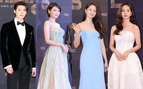 Thảm đỏ MBC Drama Awards: Sooyoung gợi cảm lấn át Yoona, mỹ nhân Reply 1988 lột xác cùng Lee Jong Suk dẫn đầu đoàn sao