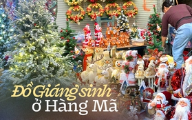 Không khí Giáng sinh tràn ngập phố Hàng Mã, đồ trang trí nhà cửa năm nay đa dạng lại đẹp xuất sắc