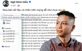 Hiếu PC lên tiếng ngán ngẩm vì "mua bán dữ liệu cá nhân trên mạng dễ như mua rau"?