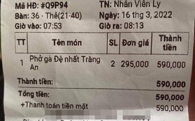 Thực hư 2 tô phở giá gần 600.000 đồng ở Đà Nẵng