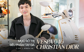 Ngắm cận cảnh xe Vespa 946 Christian Dior: Có gì đặc biệt mà giá lên tới 700 triệu đồng và khiến hội nhà giàu mê mẩn?