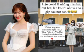 Hoà Minzy gặp tình cảnh đáng lo hậu mắc Covid-19: Hát hụt hơi, lên không tới nốt và thở gấp sau khi hát nốt cao!