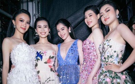 Buồn của Nam Em: Diện váy xẻ ngực đứng vị trí trung tâm vẫn bị loạt đàn em tươi xinh mơn mởn ở Miss World Vietnam "đè bẹp"