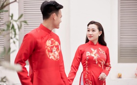 Tuyển thủ Việt Nam cười tươi rạng rỡ đi đón cô dâu Phạm Hiếu